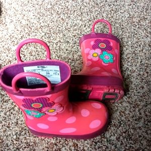 WESTERN CHIEF toddler floral rainboots, Size Toddlers 5.